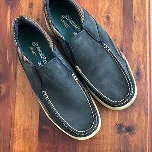 St. John's Bay Blue Loafers with Moc-Toe and Slip-On Design